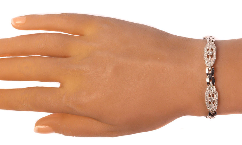 Bracelet Glamour Vintage : Un hommage diamantaire aux années 50 58 Facettes 20302-0012