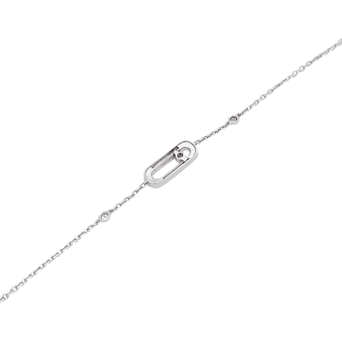 Messika bracelet, "Move Uno", white gold and diamonds. 