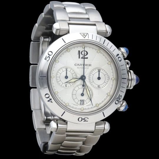 Montre Cartier Montre Pasha Chronograph 58 Facettes MT40988