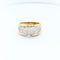 Bague 55 Bague en or jaune et pavage diamants 58 Facettes 29872