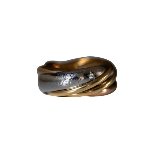 54号戒指 戒指 CARTIER Trinity “La Belle” 三色金戒指 58 Facettes