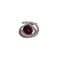 Bague 54 Bague or blanc sertie d'une rubellite et diamants naturels 58 Facettes