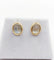 Boucles d'oreilles Puces d'oreilles vintage or jaune cabochons pierres de lunes 58 Facettes A05689