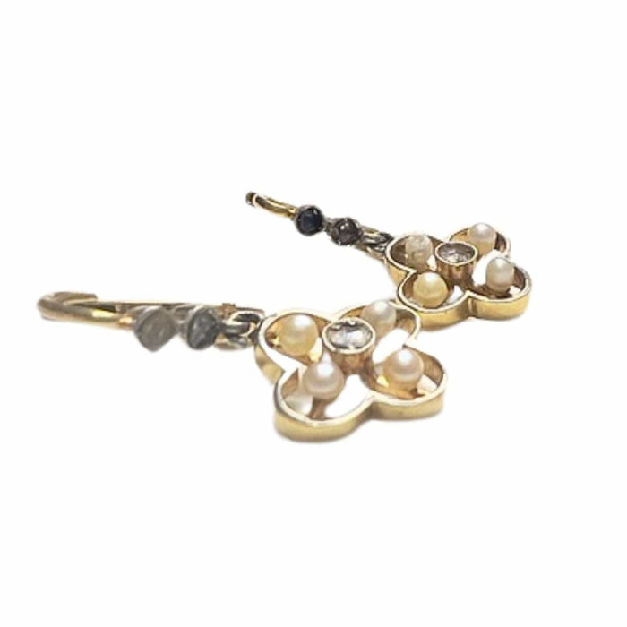 Boucles d'oreilles Boucles d'oreilles Art Déco perles 58 Facettes Q130B(950)