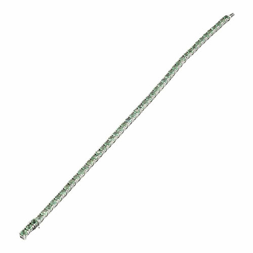 Bracelet Bracelet tennis en or blanc et tourmalines verte 58 Facettes B240540