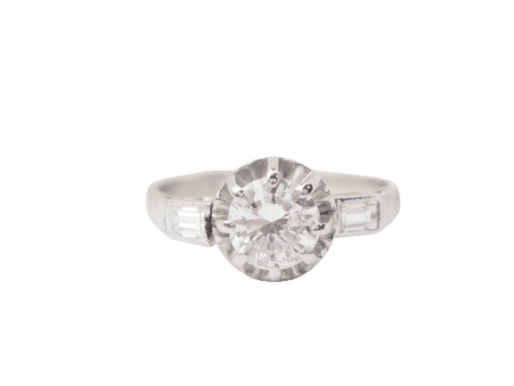 Bague 52 Bague solitaire en Platine et diamant 58 Facettes 32316