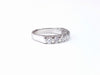 Bague 54 Demi alliance or blanc diamants 58 Facettes ALL.BAR-FA.46