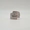 Bague 56.5 Bague or blanc sertie de diamants anciens 58 Facettes