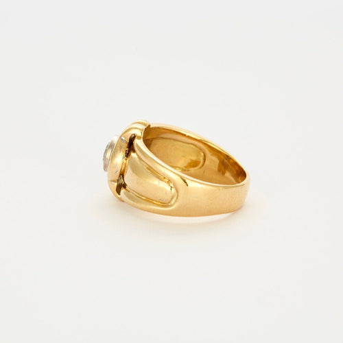 Bague 61 Bague or jaune diamant 58 Facettes LP456/10