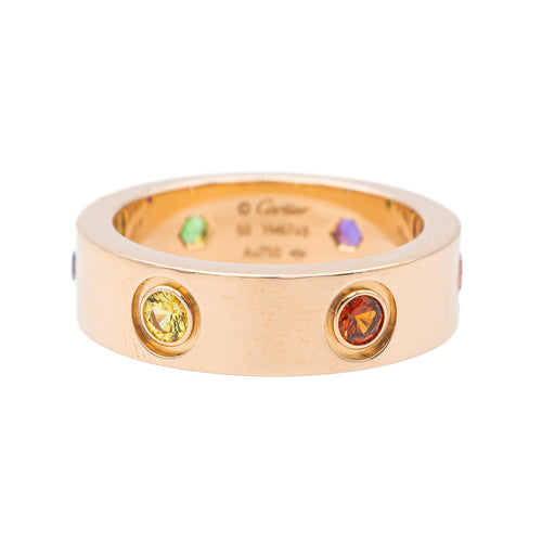 Bague 50 Cartier Bague Love Or rose Saphir, Grenat, Améthyste 58 Facettes 3146952CN