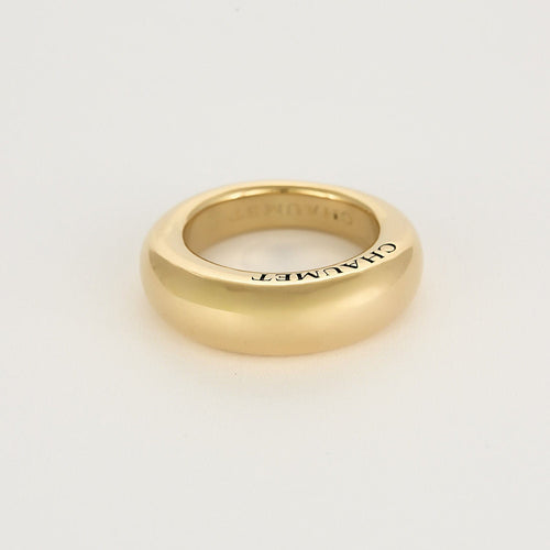 Bague 57 CHAUMET - Bidendum - Bague jonc en or jaune 58 Facettes SAD0506