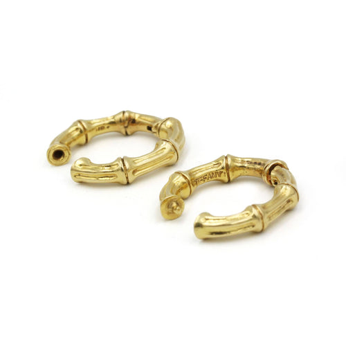Boutons de manchette Boutons De Manchettes Or jaune Bambou - Tiffany&Co 58 Facettes 250439R
