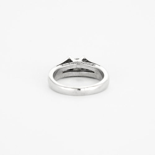 Bague 56 Bague or blanc, diamants 58 Facettes LP544/12