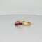 Bague Bague vintage à chevrons ornée de rubis 58 Facettes 2505007