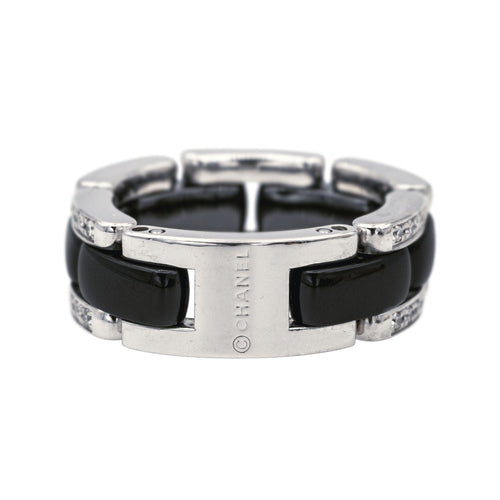 Bague 53 Chanel Bague Ultra Or blanc Céramique, Diamant 58 Facettes 4109879CN