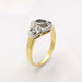 Bague 53 Bague or jaune saphir et diamants 58 Facettes