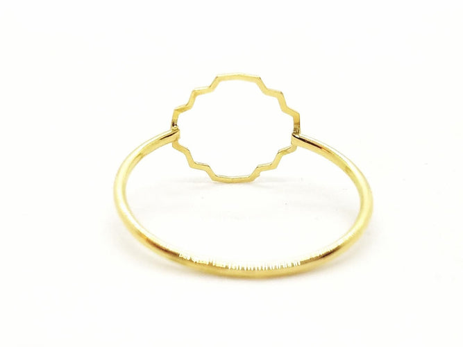 Bague 53 Bague Transparence Or jaune 58 Facettes 578910RV