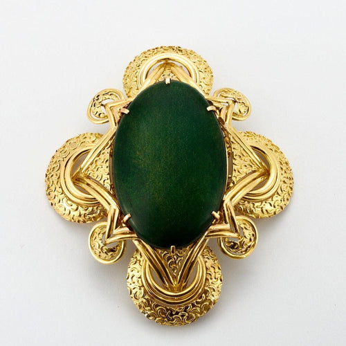 Collier M. Gérard - Sautoir transformable en or jaune 18k, émeraudes, turquoises et émail 58 Facettes