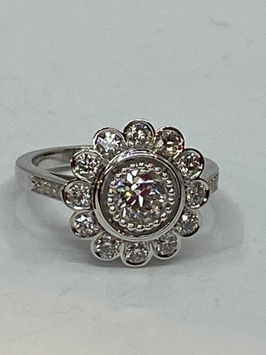 Bague 52 Bague Marguerite, diamant 58 Facettes AB47