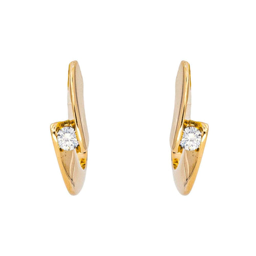 Boucles d'oreilles Boucles d'oreilles Créoles Or jaune Diamant 58 Facettes 4036397CN
