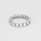 Bague 51 Bague souple en or gris et diamants 58 Facettes JRW0023