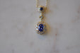 Pendentif Un pendentif en diamant saphir bleu 58 Facettes