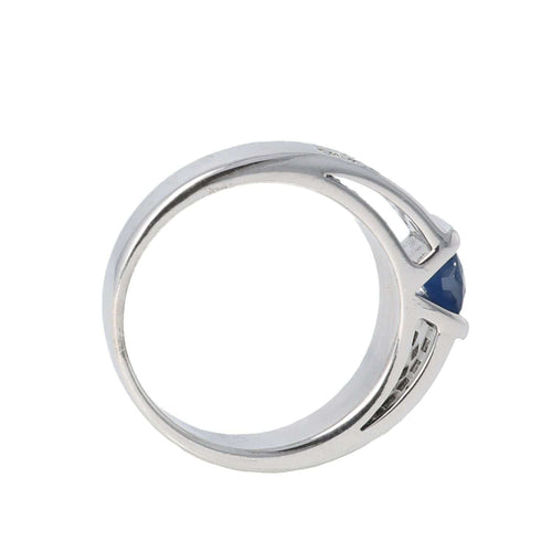 Bague 55 Bague diamants et saphir 58 Facettes 4022