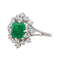 Bague 60 Bague Pompadour Or blanc Emeraude, Diamant 58 Facettes 3841380RV
