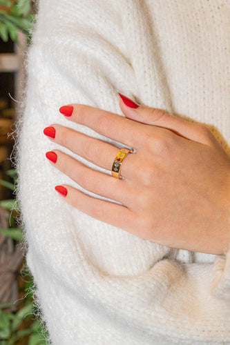 Bague 52 Bague Or jaune Rubis, Diamant 58 Facettes 2734047CN