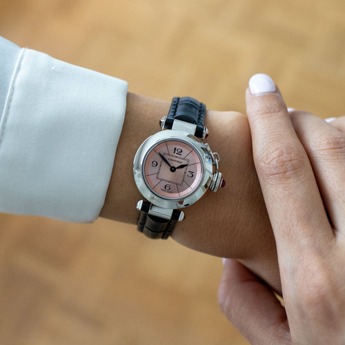 Montre CARTIER - Montre Pasha - Cadran arabe rose - SM 58 Facettes