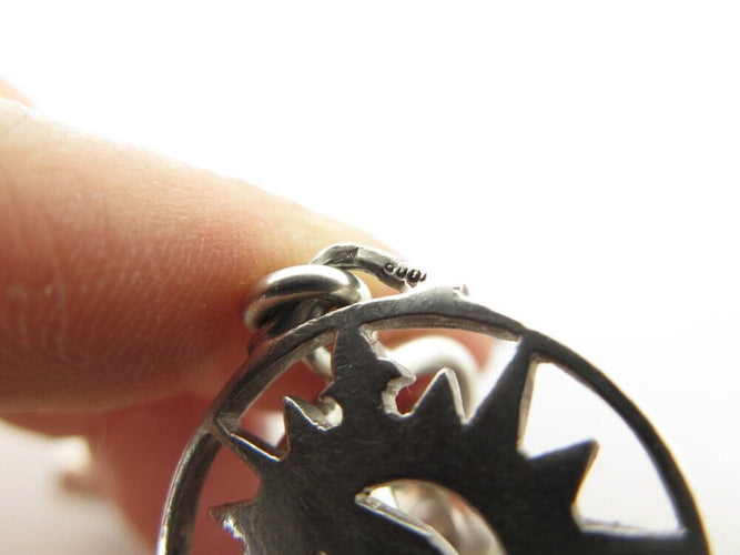 Bracelet vintage bracelet HERMES chaine d'ancre breloques marines t16 en argent 925 58 Facettes 267839