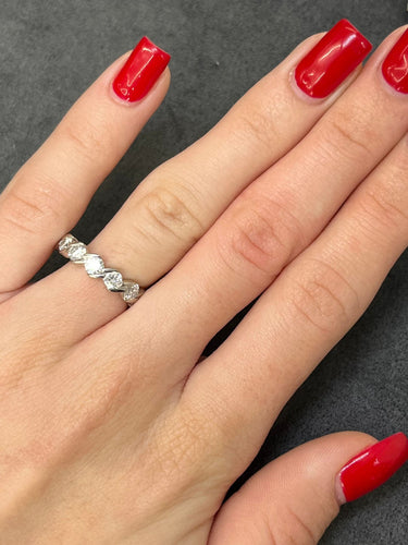 Bague 51 Alliance Tour complet or et diamants 2,38 ct 58 Facettes 00008901