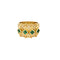 Bague 53 Bague Bandeau émeraudes diamants 58 Facettes LP1185
