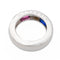 Bague 41 O.J. Perrin Bague Jonc  Or blanc Saphir 58 Facettes 1582974CN