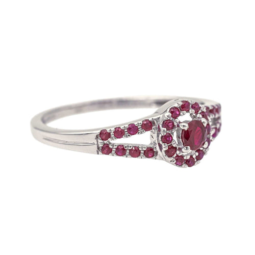 Bague 49 Mauboussin Bague Volupté et passion  Or blanc Rubis 58 Facettes 4117940CN