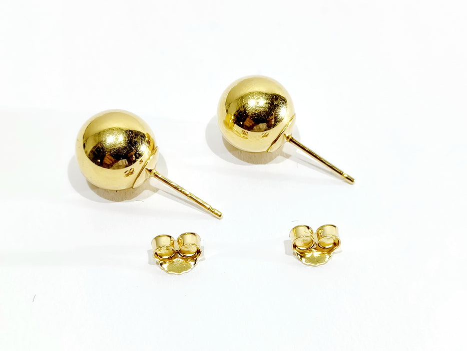 Boucles d'oreilles Boucles d'oreilles boules en or jaune 58 Facettes