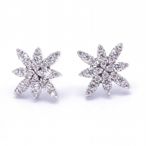 Boucles d'oreilles Boucles d'oreilles PASQUALE BRUNI Or blanc Diamants 58 Facettes D360378CS