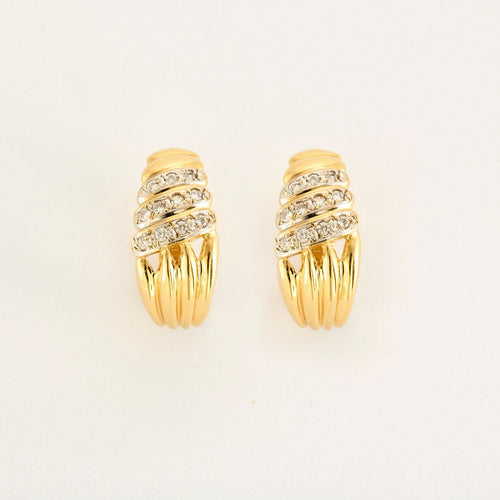 Boucles d'oreilles Boucles d'oreilles or jaune diamants 58 Facettes LP1070/16
