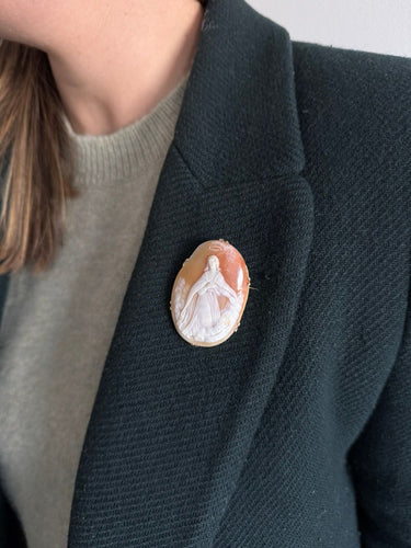 Broche Broche Camée Coquillage Monture or jaune 58 Facettes