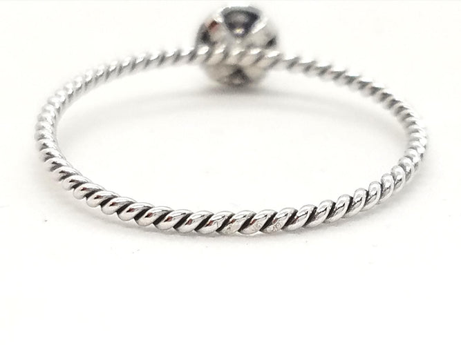 Bague 54 Bague Or blanc Diamant 58 Facettes 579277RV