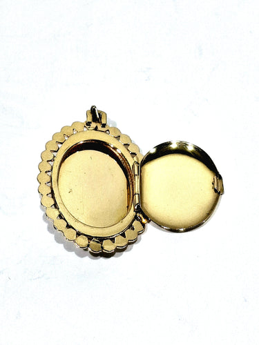 Pendentif Médaillon Photo Or rose et Perle 58 Facettes