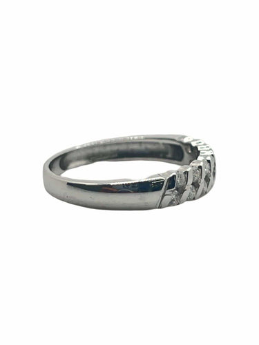 Bague 52 Demi Alliance or et diamants 0,21 ct 58 Facettes 00005001