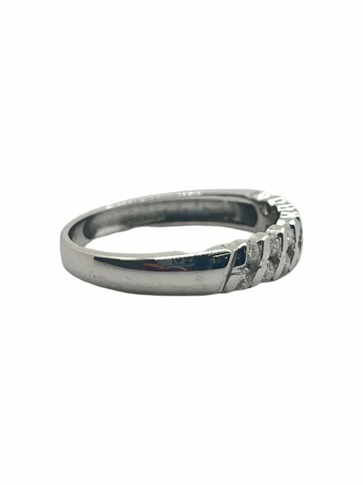 Bague 52 Demi Alliance or et diamants 0,21 ct 58 Facettes 00005001