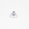 Bague 53.5 Bague or blanc, saphir bleu de Ceylan et diamants 58 Facettes