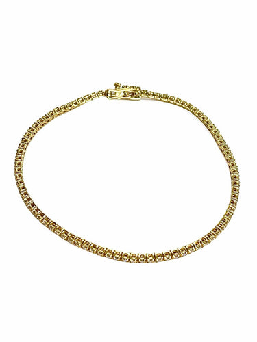 Bracelet Bracelet rivière en or jaune 18k serti de diamants 1,02 ct 58 Facettes 1249