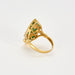 Bague 58 Bague Marquise or jaune, diamants et émeraudes 58 Facettes GU163