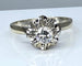 Bague 53 Bague solitaire or blanc diamant 0.40ct 58 Facettes AB359