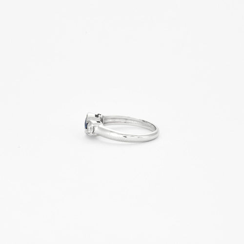 Bague 53 Bague Trilogie diamants et saphir 58 Facettes 3578