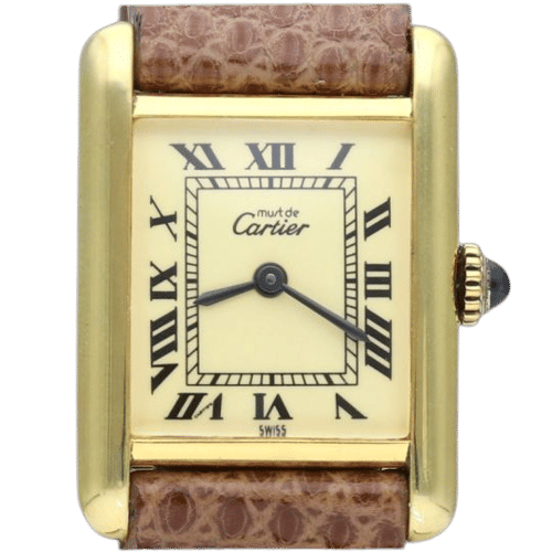 Montre Cartier Montre Tank Vermeil 58 Facettes MT43392