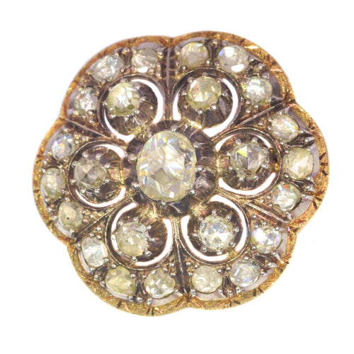 Broche Un murmure d'histoire : broche en diamant victorienne 58 Facettes 21272-0489